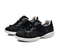 Scarpe da Donna per diabetici con Design Ortopedico, Superficie Interna Liscia, Adattamento al Volume(Black,46 EU)