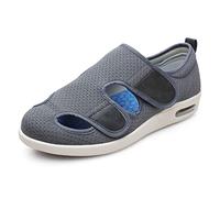 Scarpe da Donna per diabetici, Opzione inclusiva per Genere, Calzata Extra Larga, Ortopediche, Design per alleviare Il gonfiore dei Piedi, Leggere(Gray,39 EU)
