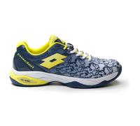 Scarpe da donna per il padel Lotto Superrapida 200 III W - all white/acid yellow/dark denim (38)