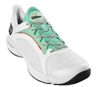 Scarpe da donna per il padel Wilson Hurakn 2.0 W - white/biscay green/black 40 2//3