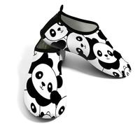 Scarpe da donna per sport acquatici, ad asciugatura rapida, da spiaggia, da nuoto, con simpatico panda e animali, stampa a cartoni animati, senza lacci, per escursionismo, surf, yoga, Simpatico panda