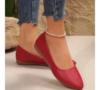 Scarpe da donna piatte monocolore, comode scarpe slip-on con suola morbida, ballerine casual abbinabili a tutto CN35,CN36,CN37,CN38,CN39,CN40,CN41,CN42,CN43Colore unico