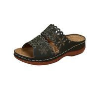 Scarpe da donna Sandali con zeppa con suola spessa Sandali con una gamba a alla moda (Army Green, 37)