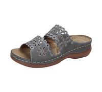 Scarpe da donna Sandali con zeppa con suola spessa Sandali con una gamba a alla moda (Grey, 39)