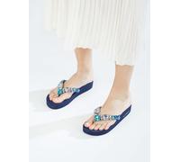 scarpe da donna scarpa infradito ciabattine zeppa Laura Biagiotti pietre