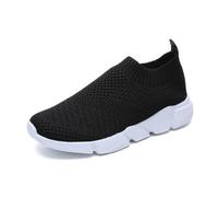 Scarpe da Donna, Scarpe Comode da Ginnastica per Interni Ed Esterni, Scarpe da Passeggio Traspiranti Leggere E Sportive in Mesh, Scarpe da Casual Slip On da alla Moda, Scarpe da Corsa-Black||38