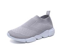 Scarpe da Donna, Scarpe Comode da Ginnastica per Interni Ed Esterni, Scarpe da Passeggio Traspiranti Leggere E Sportive in Mesh, Scarpe da Casual Slip On da alla Moda, Scarpe da Corsa-Grey||38