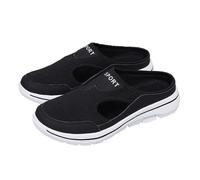 Scarpe da donna - Scarpe da tempo semi-aperte Sneaker alla moda scarpe piattaforma sneaker suola in gomma scarpe senza lacci scarpa maglia cava superiore scarpe traspirante scarpa