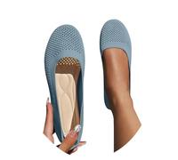 Scarpe da donna, traspiranti, in rete Pointed Toe Slip-On Dress Shoes for Work, Travel Casual Comfort., Gy1, 41 EU