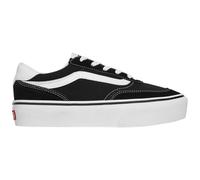 Vans Brooklyn LS Platform, Scarpe da Ginnastica Donna, Tela Camoscio Nero Bianco, 39 EU