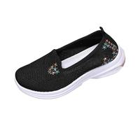 Scarpe da fitness da donna, leggere, leggere, traspiranti, eleganti, antiscivolo, per camminare, per attività all'aria aperta, per il fitness, per la corsa su strada, Nero , 36 EU