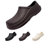 Scarpe da giardino da uomo, impermeabili, antiscivolo, suola morbida, da lavoro, leggere, comode, per il tempo libero, ortopediche, marrone, 45 EU