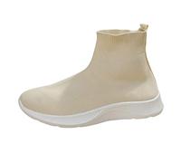 Scarpe da ginnastica alte da donna in memory foam, traspiranti, in rete chic, antiscivolo, extra larghe, scarpe ortopediche, scarpe sportive leggere e comode, scarpe da tennis per palestra all'aperto