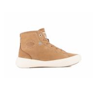 Scarpe da ginnastica alte in pelle con fodera interna Pallanova Chukka Marrone 37