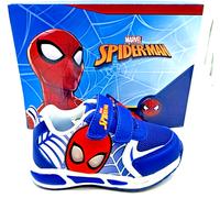 scarpe da ginnastica bambino sneakers blu con luci bimbo Spiderman a strappo