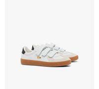 Scarpe da ginnastica basse con chiusura a strappo, in pelle, BASESHOT STRAP Bianco 40