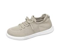 Scarpe da Ginnastica Basse da Donna, in Rete Traspirante, con Lacci, per Il Commercio Estero, Leggere, Sportive, Antivento, Casual (Beige, 42)
