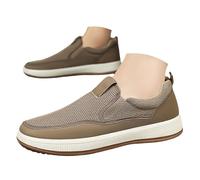 Scarpe da ginnastica basse da uomo, vestibilità larga, mocassini bassi in rete traspirante, comode e leggere, scarpe da lavoro con fondo spesso antiscivolo, scarpe estive basse da guida per attività