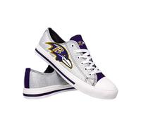 Scarpe da ginnastica basse in tela glitterate da donna FOCO Baltimore Ravens NFL - 8