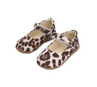 Scarpe da ginnastica casual basse traspiranti leggere senza lacci con design leopardato per bambini di 1 3,5 anni, cachi, 22 EU