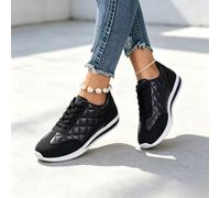 Scarpe da ginnastica casual da donna, con lacci, comode, basse, per uso quotidiano, viaggi e fine settimana, con un classico design a punta tonda