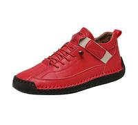 Scarpe da ginnastica casual da donna, leggere, con lacci, con cinturino in , per compiti quotidiani e tempo libero, Rosso, 37.5 EU