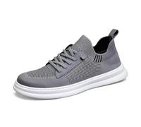 Scarpe da Ginnastica Casual da Traspiranti E Leggere con Lacci per Camminare per Sport all' Palestra Corsa Comode Scarpe in Mesh Slip-On (Grey 42)