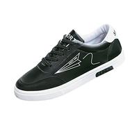 Scarpe da ginnastica casual da uomo in pelle con lacci, piatte, leggere, comode, traspiranti, con supporto per arco plantare, scarpe da ginnastica alla moda da uomo per interni ed esterni, camminate