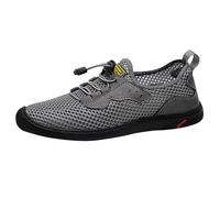Scarpe da ginnastica casual da uomo, vestibilità larga, scarpe da ginnastica basse da uomo, in rete traspirante, con lacci, scarpe da ginnastica antiscivolo a goccia zero, leggere, scarpe da corsa