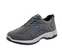 Scarpe da ginnastica casual da uomo, vestibilità larga, scarpe da ginnastica da uomo per camminare, con zeppa con lacci, scarpe da ginnastica con suola antiscivolo, scarpe da alpinismo, quattro