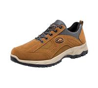 Scarpe da ginnastica casual da uomo, vestibilità larga, scarpe da ginnastica da uomo per camminare, con zeppa con lacci, scarpe da ginnastica con suola antiscivolo, scarpe da alpinismo, quattro