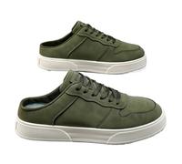 Scarpe da ginnastica casual slip-on uomo, mocassini leggeri a mezza scivolata, scarpe antiscivolo traspiranti for gli spostamenti quotidiani e l'estate