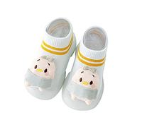 Scarpe da Ginnastica comode per Bambini in Estate Autunno Cute Deer Rabbit Pattern Sneakers da Pavimento Traspiranti in Rete per Neonati (Light Blue, 25 Toddler)