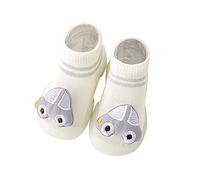 Scarpe da Ginnastica comode per Bambini in Estate Autunno Cute Deer Rabbit Pattern Sneakers da Pavimento Traspiranti in Rete per Neonati (Beige, 21 Infant)