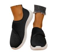 Scarpe da Ginnastica Comode Scarpe Casual da Donna, Eleganti e Leggere, in Maglia, Indossare Tutti i Giorni, perfette per Le Mamme attive (Black, 36)