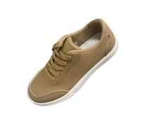 Scarpe da ginnastica con imbottitura ad aria, scarpe da ginnastica in tessuto antiscivolo, da corsa, per attività all'aria aperta, per il fitness, leggere, per il fitness, cachi, 35 EU
