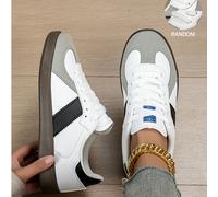 Scarpe da ginnastica confortevoli con lacci rossi per donna 2025, scarpe vintage versatili traspiranti e leggere per running, ideali per il commercio elettronico transfrontaliero EUR36,EUR37,EUR38,EUR