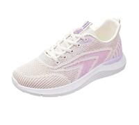 Scarpe da Ginnastica da Donna 20 Primavera Nuove Scarpe Corsa per Studenti Casual Traspiranti con Fondo Morbido Leggero Cento con Sportive (Beige, 37)