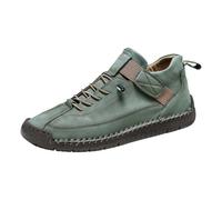 Scarpe da ginnastica da donna 38, impermeabili, da donna, blu, eleganti, per il tempo libero, con suola piatta, leggere, comode, traspiranti, per attività all'aria aperta, slip-on, verde scuro, 36 EU