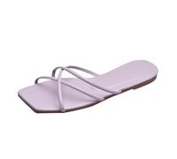 Scarpe da ginnastica da donna a vento pantofole da donna nuova estate al di fuori della versione coreana di semplice cinturino sottile testa quadrata fondo piatto sandali da spiaggia scarpe da mare