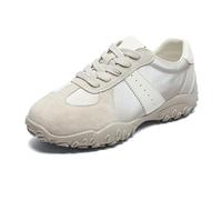 Scarpe da Ginnastica da Donna alla Moda Oxford con Aumento di Altezza Entro 7 cm - Sneakers Casual Leggere con Lacci e Colori Coordinati, Scarpe Basse Versatili,Grey-39