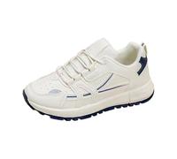 Scarpe da ginnastica da donna, antiscivolo, con plateau, comode, leggere, per attività all'aria aperta, traspiranti, per l'uso quotidiano e il tempo libero, Blu, 40 EU