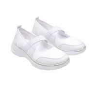 Scarpe da ginnastica da donna, comode, in rete, con cinturino a croce, leggere, traspiranti, per il tempo libero, per attività all'aria aperta e tutti i giorni, bianco, 40 EU