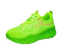Scarpe da ginnastica da donna, comode, per attività all'aperto, palestra | Il vivace colore neon aggiunge energia alla tua attrezzatura da allenamento I materiali leggeri rendono ogni corsa senza