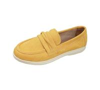 Scarpe da ginnastica da donna, comode, scarpe da corsa, leggere, per il tempo libero, per attività all'aria aperta, per interni e fitness, in rete traspirante, senza lacci, giallo., 43 EU