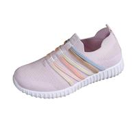 Scarpe da ginnastica da donna, con lacci, scarpe da ginnastica comode, leggere, per sport all'aria aperta, con suola morbida, per camminare, per la palestra, per la strada, Colore: rosa., 39 EU