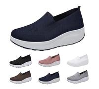Scarpe da ginnastica da donna con plateau, traspiranti, leggere, antiscivolo, comode, in rete, con zeppa, sportive, robuste, per il tempo libero
