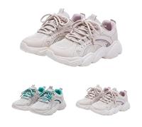 Scarpe da ginnastica da donna, con suola morbida, larga, casual, comode, per il tempo libero, traspiranti, in tessuto a rete, per allenamento, fitness, per la primavera ed l'estate, viola., 37 EU