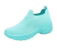 Scarpe da ginnastica da donna con supporto per arco plantare, estive, 2026, scarpe da corsa larghe da donna, casual, con plateau, leggere, traspiranti, Verde, 37 EU