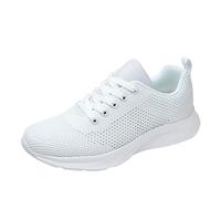 Scarpe da ginnastica da donna con supporto per arco plantare in memory foam per corsa su strada, scarpe ortopediche in rete traspirante, con lacci, basse, scarpe da ginnastica da camminata atletica